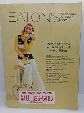 Vintage 1972 Eaton's Spring & Summer Catalog 70's Fashion, Furniture & More